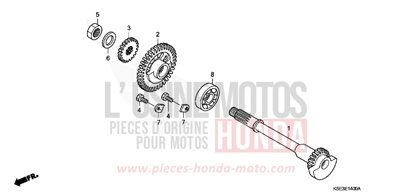 BALANCER for CRF150R "Big wheels" NOIR (NH1) from 2009